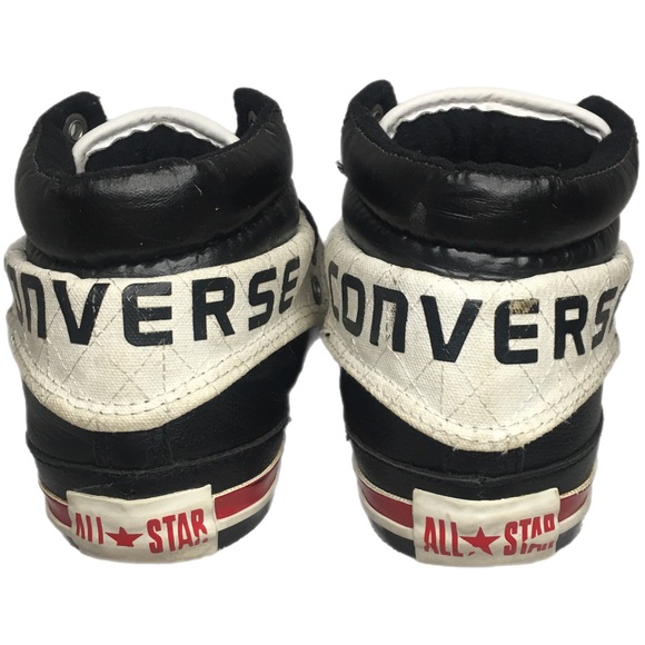 Rare leather Converse two fold high tops. Mens 6/Womens 8 - Picture 10 of 13